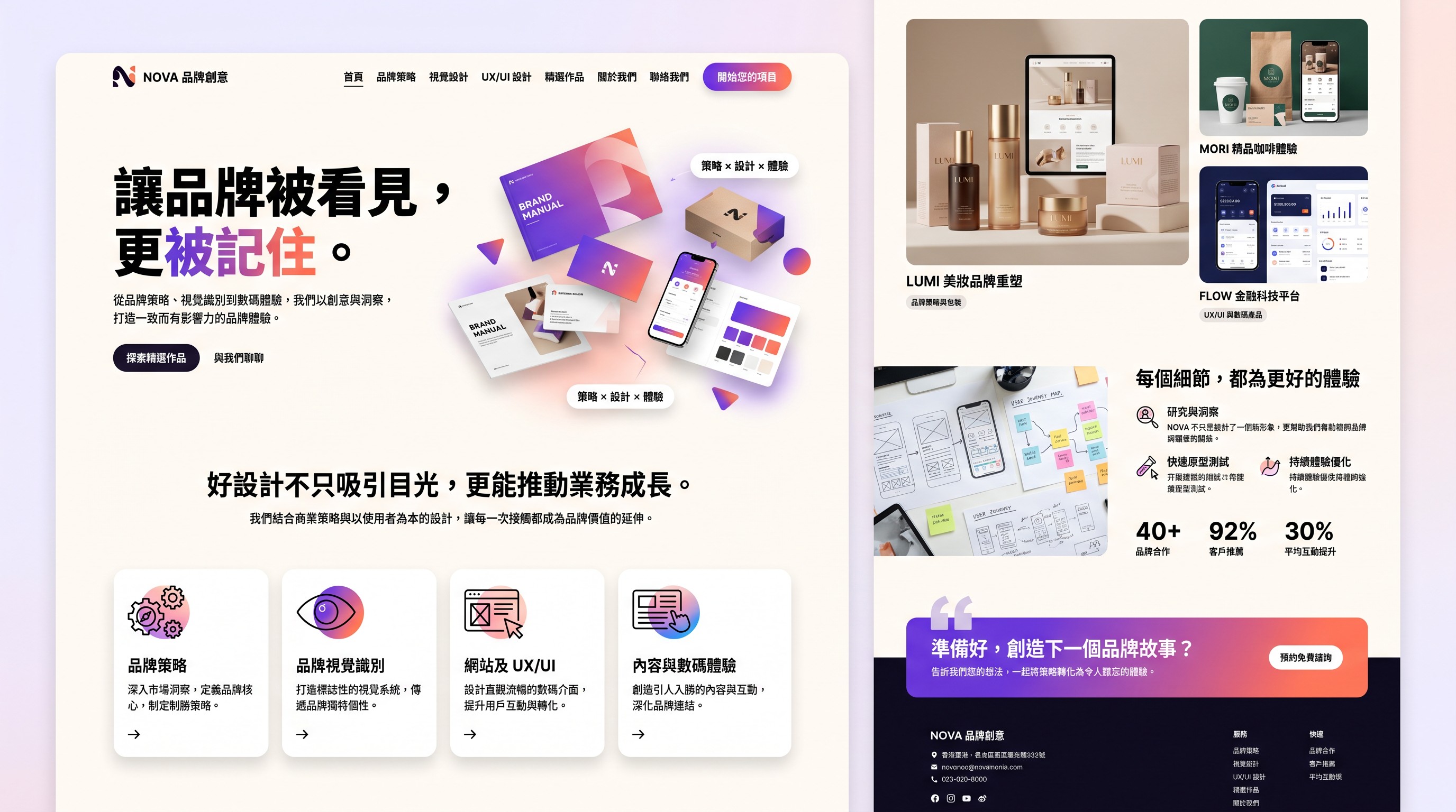 品牌形象網站設計案例：創意網頁設計與使用者體驗優化